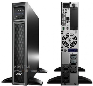 APC Smart-UPS X, Line Interactive, 750VA, Rack/tower convertible 2U, 230V, 8x C13 IEC, SmartSlot, Extended runtime - SMX750I